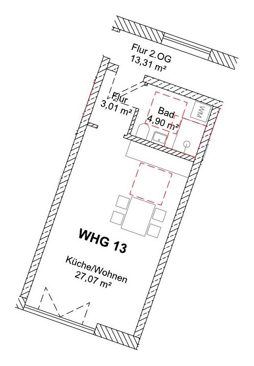 Grundriss WHG 13 – 2. Obergeschoss