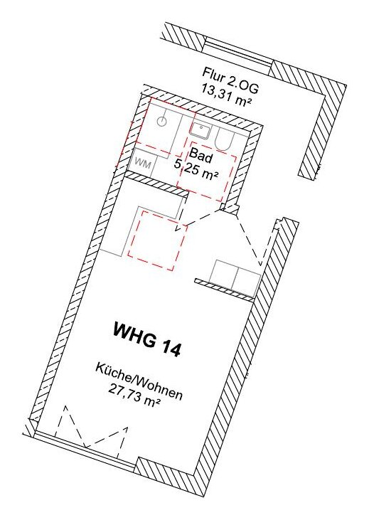 Grundriss WHG 14 – 2. Obergeschoss