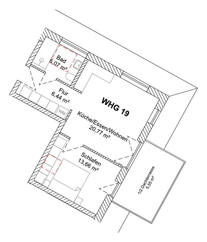 Grundriss WHG 19 – 3. Obergeschoss