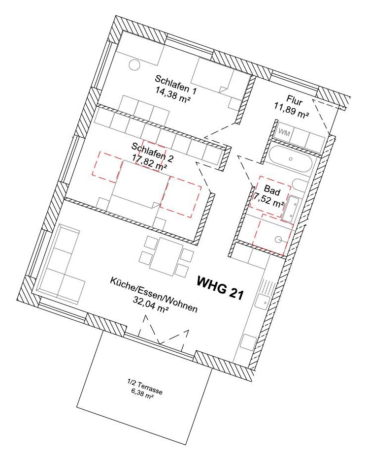 Grundriss WHG 21 – Erdgeschoss