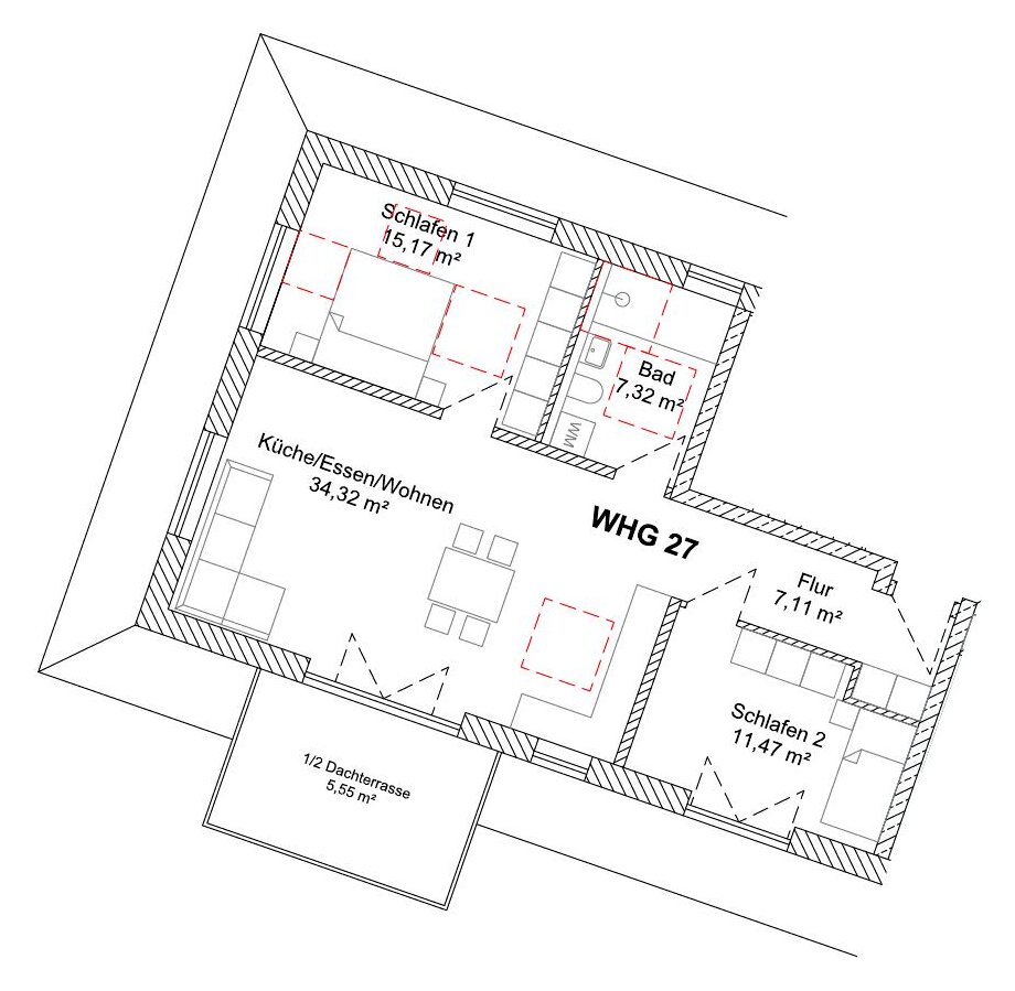Grundriss WHG 27 – 2. Obergeschoss