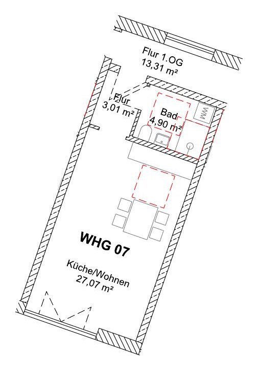 Grundriss WHG 7 – 1. Obergeschoss