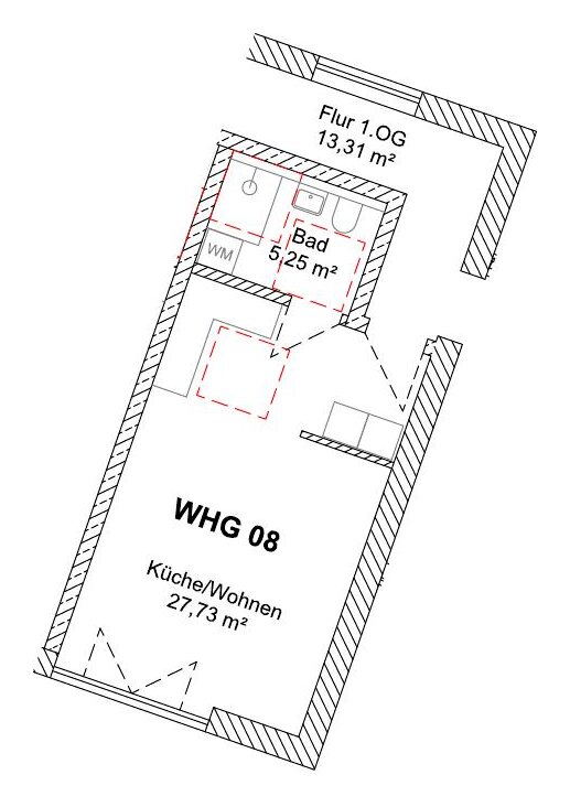 Grundriss WHG 8 – 1. Obergeschoss
